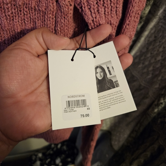 Something Navy Cable Sweater XS - Picture 6 of 7